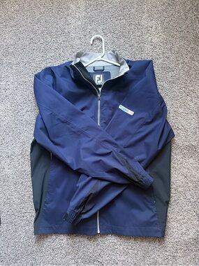 FootJoy Navy and Black HydroLite Rain Jacket
